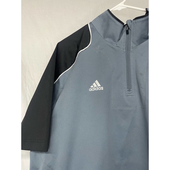 Adidas short sleeve zip up jacket, pull over sz XL - Picture 2 of 9